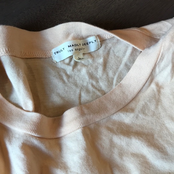 Truly Madly Deeply Peach Flared Tee - Picture 5 of 8